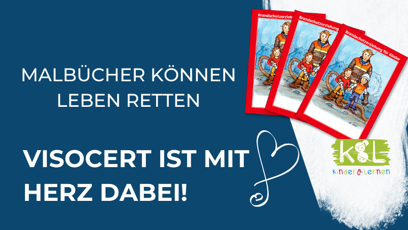Malbücher können Leben retten – Visocert ist mit Herz dabei!
